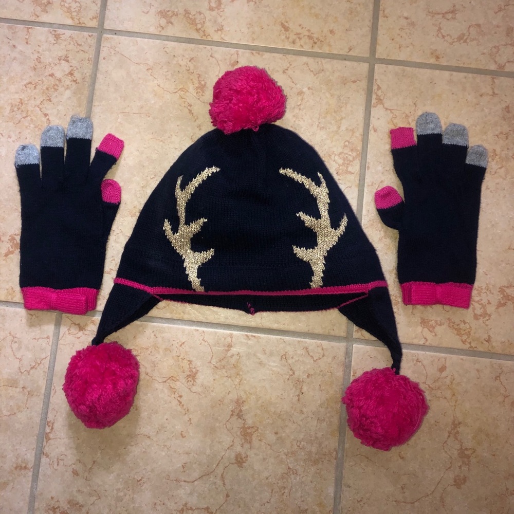 Kate spade hat and gloves set